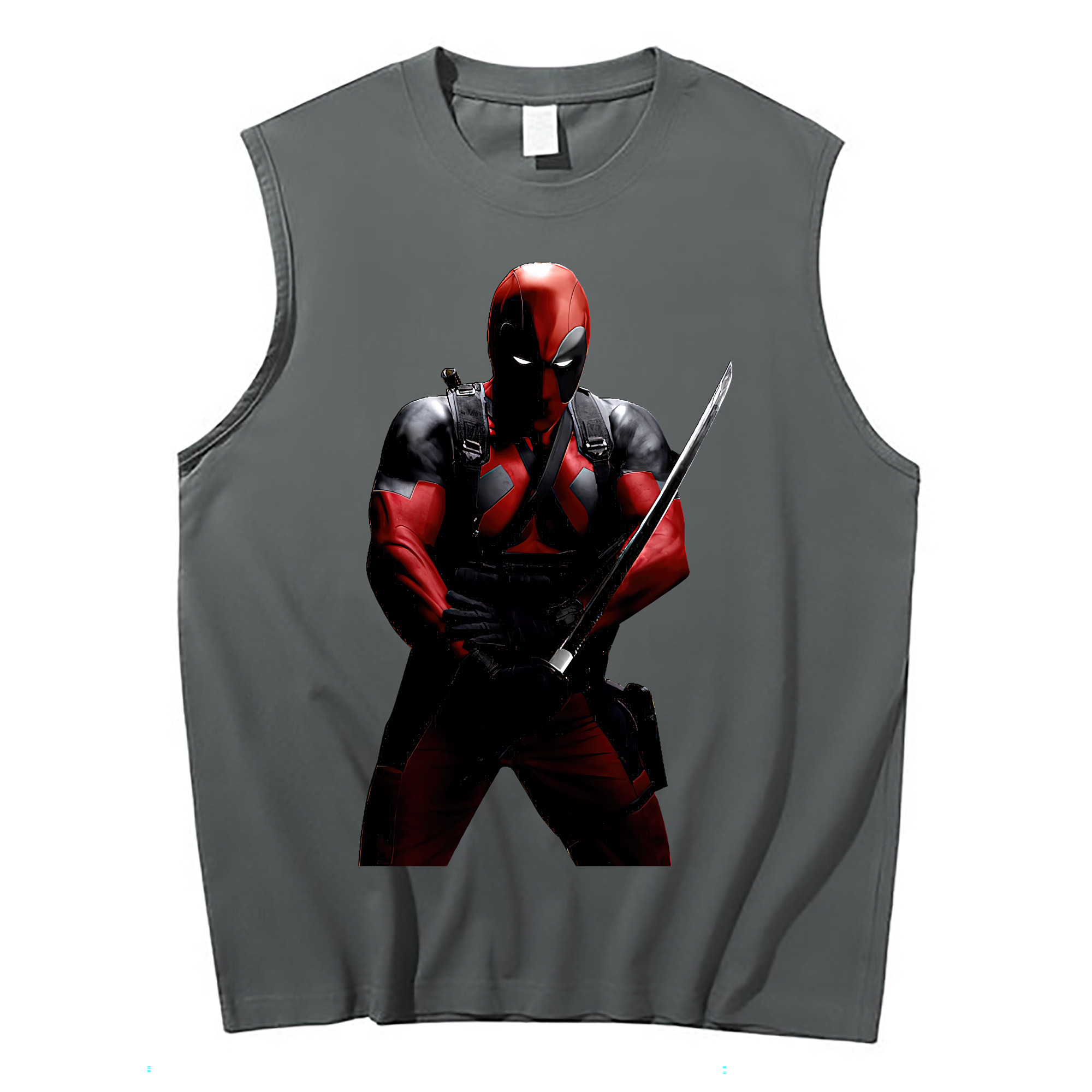 （画像用） Deadpool デッドプール コットン100％タンクトップ（フロントプリント）